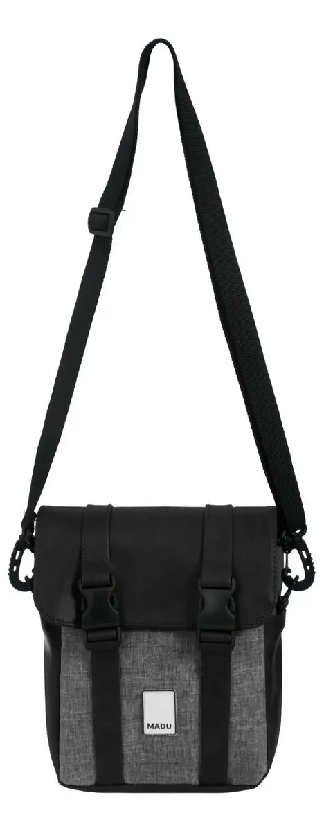 Bandolera Porta Celular Rustica Unisex Adventure Madu Color Gris - Negro - Image 5