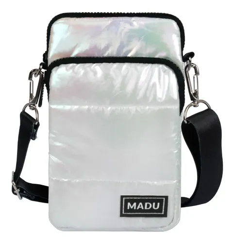 Bandolera Matelasse Porta Celular Unisex Dos Cierres Madu - Image 2