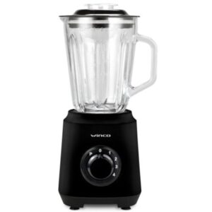 Licuadora Vaso Vidrio Negra W1803n