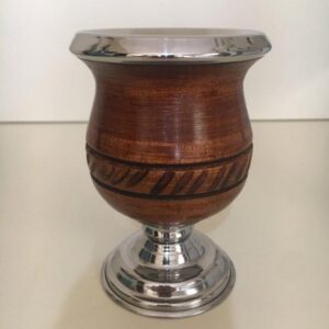 Mate Copita de Algarrobo con Guarda y Virola de Acero