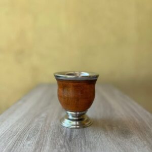 Mate Copa Grande de Algarrobo con Virola de Acero