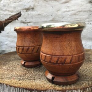 Mate Trébol de Algarrobo con Virola de Cobre