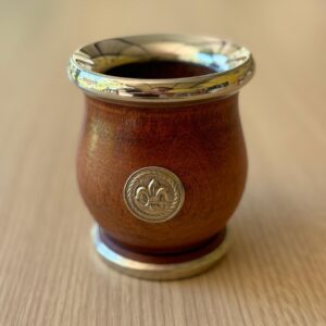 Mate Bocón Liso de Algarrobo con Virola de Alpaca