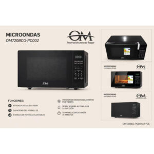 HORNO MICROONDAS DIGITAL OM 002 22L