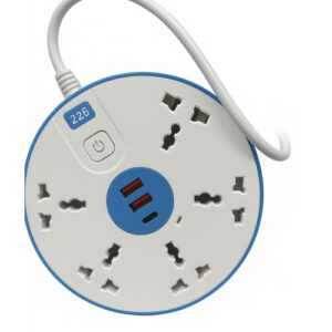 Alargue 2M 5 Entradas 2USB 1TIPO c 1800W 471
