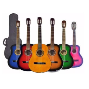 GUITARRA CRIOLLA DE MADERA COLORES