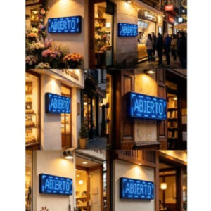 Cartel 70X20 Azul Elect Wifi 564