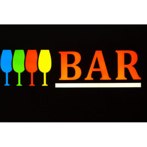CARTEL NEON LED BAR 43X23CM 574