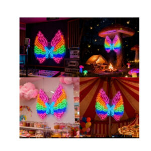 Cartel Neon Led 677 Alas de Angel 88X46