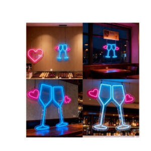 Cartel Neon Led 687 Brindis 35X40
