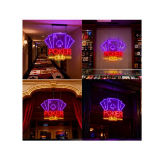 CARTEL NEON LED 700 POKER CLUB 60X52
