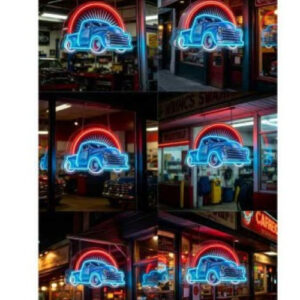 CARTEL NEON LED CAMIONETA