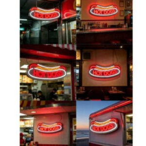 CARTEL NEON LED HOT DOGS