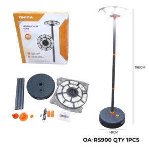 LAMP.REFLECTOR SOLAR PIE LED CON C/REMOTO RS900