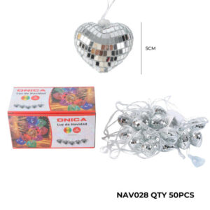 LUZ 16L VIDRIO CORAZON NAV 028