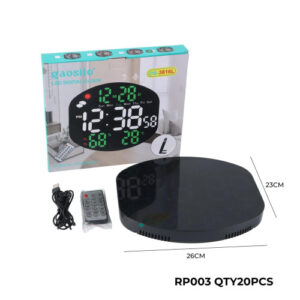 RELOJ DIGITAL MULTIF USB 26CM 03 REDONDO