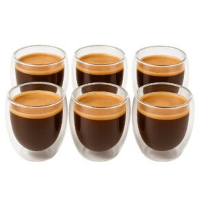 VASO DOBLE VIDRIO 80ML GENTIL 064 PACK DE 6 UN