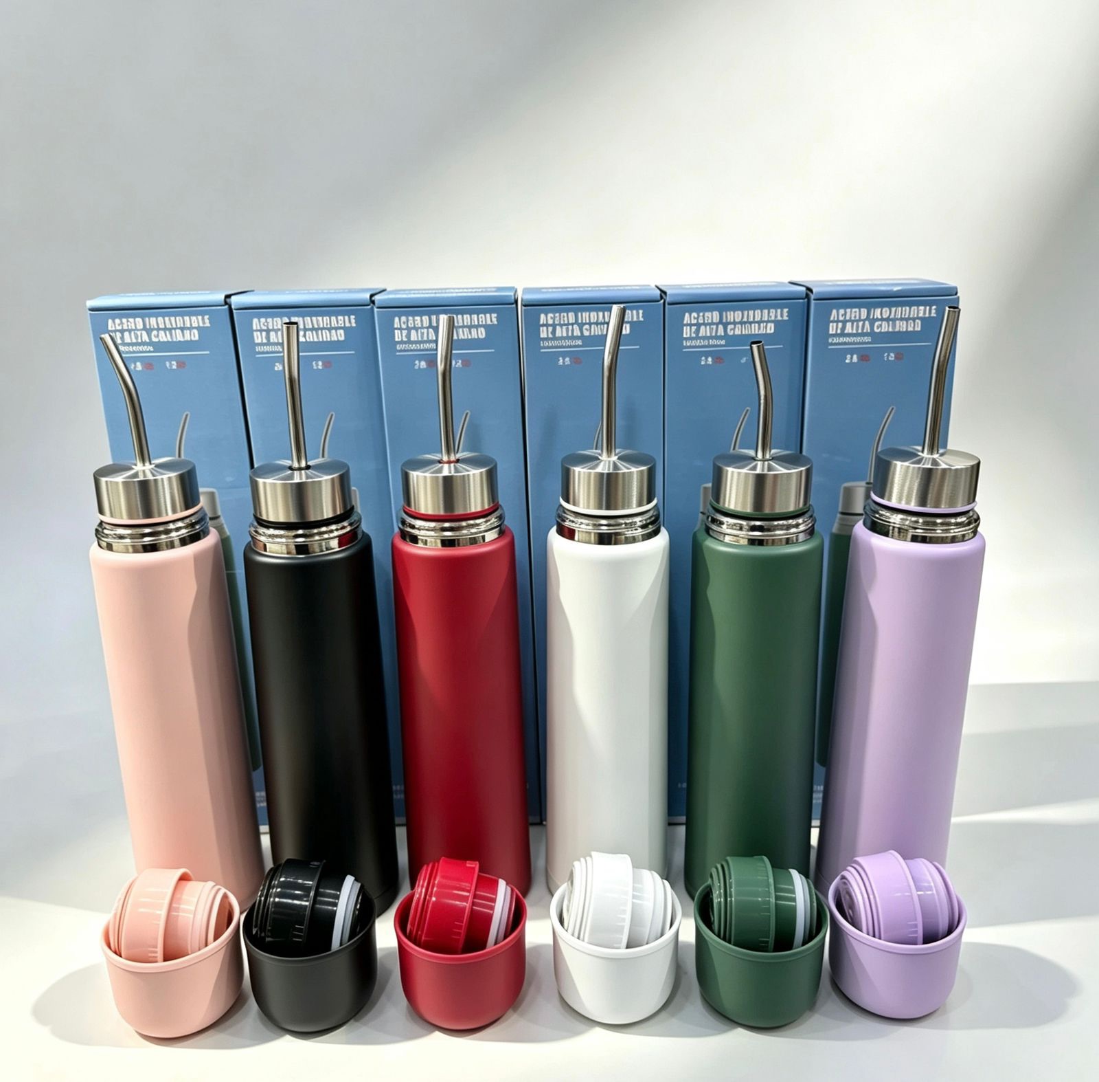 Termo Autocebante Mate Listo 2 en 1 750ml Acero 304 - BULTO CERRADO X 30 UNIDADES